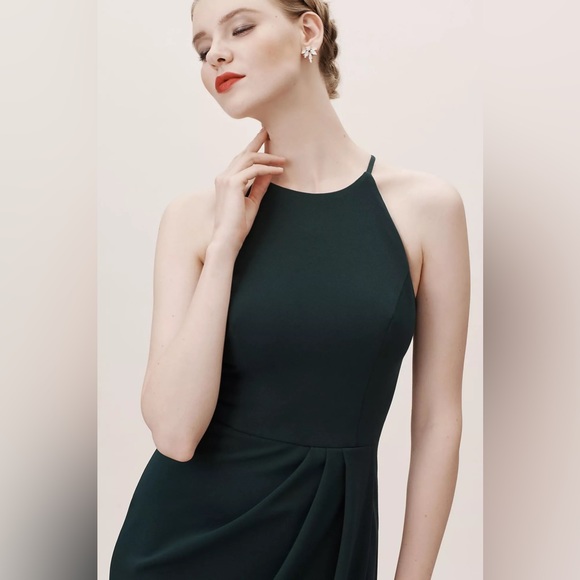 BHLDN Marceau Dress Emerald - Picture 3 of 6